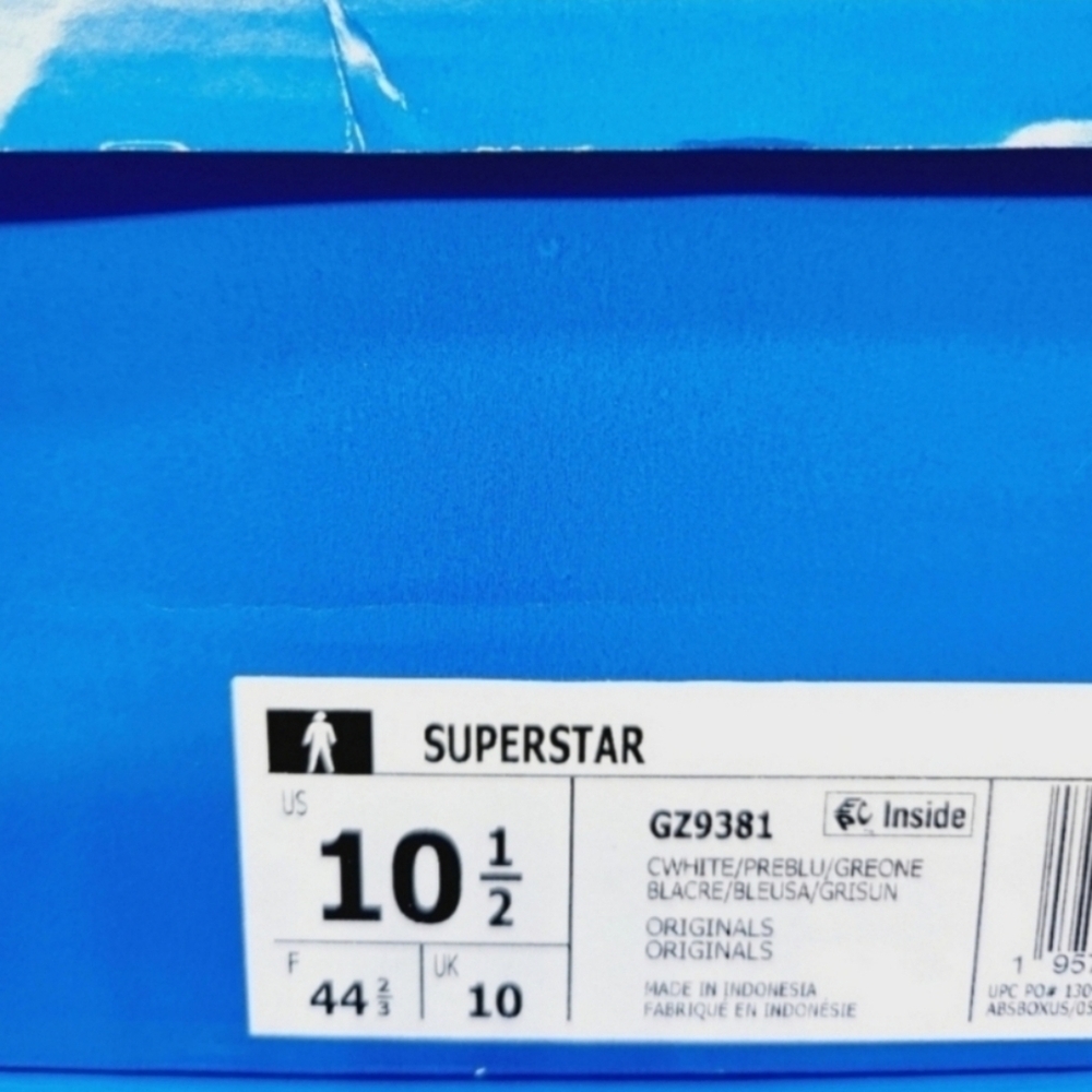 New Adidas Originals Superstar Men's Sneakers Size 10.5 - Picture 9 of 9